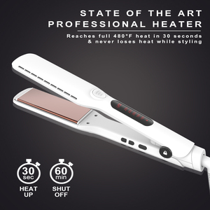 Plancha <span class=keywords><strong>de</strong></span> Pelo Eléctrica Portátil con Pantalla LCD, 2 en 1, Alisa y Riza, Calentamiento Rápido, para Uso Doméstico y Hotelero, Venta al Por Mayor - Product Image 2