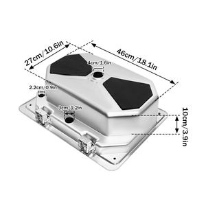 Fregadero de Cocina para Autocaravana de Acero Inoxidable 304 con Tapa de Vidrio Templado y Kit de Grifo Plegable de Agua Fría y Caliente para Barco o Camper - Product Image 2