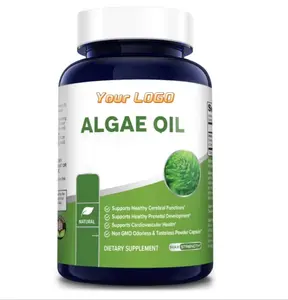 Algal Oil Capsule Improve Blood Circulation Private Label Vegan Omega 3 Fatty Acids with Liquid DHA Algal Oil Soft Capsule