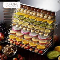 Déshydrateur d'aliments en acier inoxydable, sèche-fruits et légumes, machine de séchage pour fruits, citron et oignon