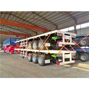 Productos de calidad superior 40 ft tri eje plana semi remolque contenedor con giro <span class=keywords><strong>las</strong></span> cerraduras - Product Image 3