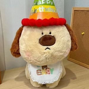 Peluche chien mignon Joyeux Anniversaire, jouet en peluche doux et moelleux avec chapeau d'anniversaire pour enfants, cadeau et décoration d'anniversaire - Product Image 3