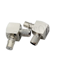 Connecteur de fil de prise de cloison mâle/femelle QMA connecteur 50 Ohm 50-4 QMA pour câble LMR240