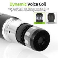 Microphones sans fil professionnels MX28 2.4G, double micro dynamique portatif sans fil pour karaoké et discours