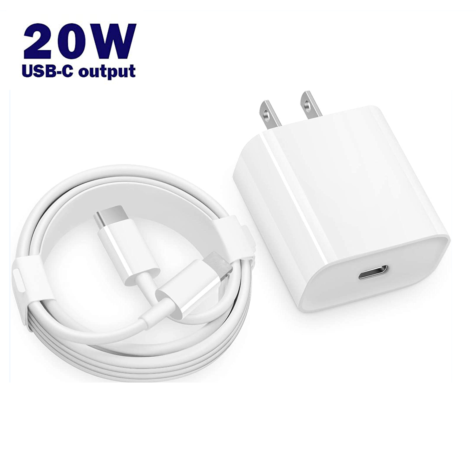 New product 2021 US EU UK AU PD 20W usb c cable mini portable fast charging usb cable wall charger For iphone 13 charger