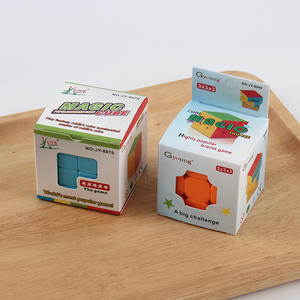 Cubo mágico Gyoung 3x3x3, juego de rompecabezas colorido para niños mayores de 3 años, juego de 6 piezas - Product Image 2