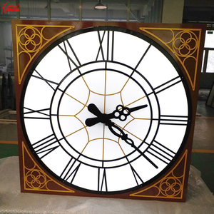 <span class=keywords><strong>Horloge</strong></span> <span class=keywords><strong>murale</strong></span> extérieure géante électrique architecturale moderne, personnalisable, étanche, en métal, avec éclairage nocturne GPS - Product Image 5