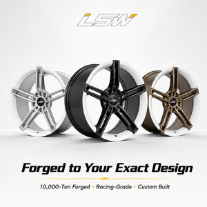 LS8049 20x9.0 Five <b>Spoke</b> Alloy <b>Wheel</b> Gloss Black with Machine Face Universal Fit for Passenger Cars - Product Image 5