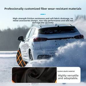 Chaussettes antidérapantes d'hiver pour voitures, couvre-pneus antidérapants pour voitures, chaussettes pour pneus de neige pour voitures - Product Image 5