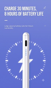 503M Universal Active <b>Pen</b> D-Shape 4-Level LED Zero Delay Fast Charge Android HarmonyOS <b>Tablet</b> Pencil Wholesale OEM - Product Image 2