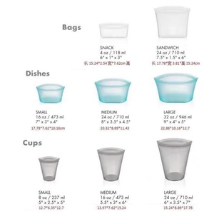 Custom Reusable Pouch Container Packing Set Food Grade Silicone <b>Bag</b> - Product Image 6
