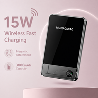 Batterie externe magnétique sans fil portable 120g ultra légère 3-en-1 avec écran numérique LED 5000mAh – Fabricant d'origine OEM B2B