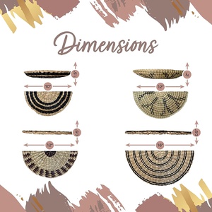 Dệt cỏ biển tường giỏ với mô hình Boho wicker giỏ cho phòng khách trang trí cỏ biển trang trí Nội Thất Tường Treo Giỏ - Product Image 3