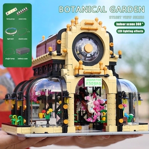 Mould <span class=keywords><strong>King</strong></span> 16019 MOC <span class=keywords><strong>Jardin</strong></span> botanique Aovatown avec éclairage LED, briques de construction DIY, <span class=keywords><strong>maison</strong></span> de <span class=keywords><strong>jouet</strong></span>, vue de rue, ensembles de blocs de construction - Product Image 3