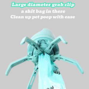 Raccoglitore di escrementi in resistente materiale ABS con dispenser integrato per sacchetti igienici, portatile a forma di artiglio, per cani e gatti di taglia piccola/media/grande - Product Image 2