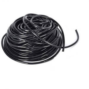 Tube capillaire d'irrigation goutte à goutte 4x7 PVC noir flexible pour système de micro-aspersion de jardin - Product Image 1