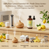 Huiles Essentielles de Citron Pur en Gros pour Hôtels, Diffuseurs d'Arômes, Fabrication de Savons et Bougies