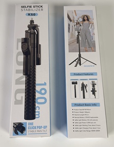 <span class=keywords><strong>Trépied</strong></span> perche à selfie extensible 1900 mm, stabilisateur manuel à 360 degrés, peut contenir 2 supports de téléphone portable, compatible <span class=keywords><strong>avec</strong></span> <span class=keywords><strong>iPhone</strong></span> et Android - Product Image 3