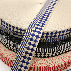 Chất Lượng Cao 38Mm Polyester Jacquard Vải Túi Dây Đeo Kim Cương Mạnh Mẽ Mô Hình Dây Đeo Cho Vật Nuôi Cổ Áo Đồ Nội Thất Đàn Guitar - Product Image 5