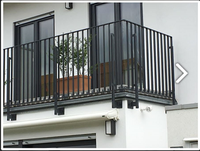 Fourniture d'usine Extérieur maison jardin clôture à lattes en aluminium Balcon intimité panneaux de clôture en aluminium Persienne Cadre Bar Portes horizontales