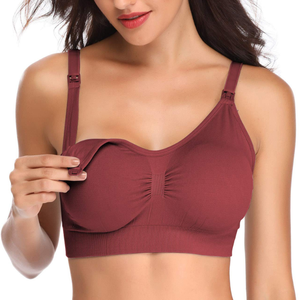 Venta al por mayor <span class=keywords><strong>Embarazo</strong></span> Mujeres Posparto Maternidad inalámbrica Sujetador de <span class=keywords><strong>lactancia</strong></span> sin costuras - Product Image 2