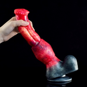Faak 25 cm Fire Dragon Huge Penis G- Spot Realistic Soft Liquid Silicone Animal <b>Dildo</b> Sex Toys for Women Lesbian - Product Image 2