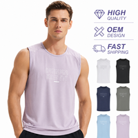 Débardeur Homme Sportif Premium Léger et Respirant en Tissu Mesh Coupe Slim, Personnalisable avec Logo OEM, Séchage Rapide