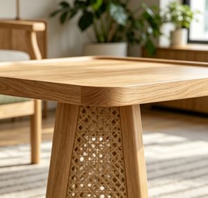 Modern Wood Coffee <b>Table</b> Scandinavian Design Handmade Living Room Furniture - Product Image 2