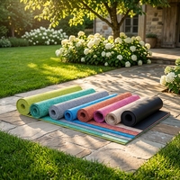 Rouleaux de caoutchouc haute densité 8 mm, 1 m x 10 m, revêtement de sol sportif anti-vibrations, rouleaux de sol en caoutchouc pour salle de sport