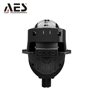 AES MINI taille Double Laser quatre faisceaux 3 ''70 W lentille de projecteur UX-2 BiLed pour <span class=keywords><strong>9006</strong></span> <span class=keywords><strong>9006</strong></span> H1 H4 H7 voiture lumières LED - Product Image 2