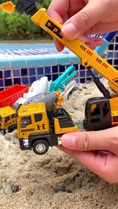 Plastic <strong>Simulation</strong> <strong>Engineering</strong> Vehicle <strong>Model</strong> Inertial Driving Mixer Dump Truck Kindergarten Boys Toy Car 1:12 Scale - Product Image 6