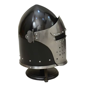 Casco de Caballero Medieval Plateado Hecho a Mano, Pieza Decorativa de Armadura para Exhibición Histórica, Colección de Cosplay - Product Image 6