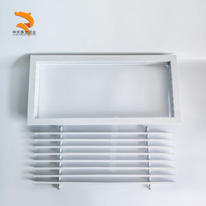 Grilles <span class=keywords><strong>d</strong></span>'<span class=keywords><strong>aération</strong></span> modernes en alliage <span class=keywords><strong>d</strong></span>'aluminium pour systèmes CVC, ventilation <span class=keywords><strong>d</strong></span>'atelier, entrepôt, sous-sol, conduits en ligne droite, durables - Product Image 3
