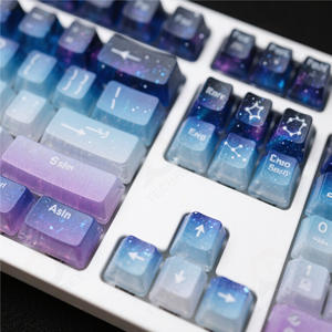 Personnalisable Nébuleuse Gradient Glowing Constellations <span class=keywords><strong>MX</strong></span> Claviers Résine/PBT Keycap Set (F1-F12/Alt/Texte en option) <span class=keywords><strong>Zodiac</strong></span> <span class=keywords><strong>Zodiac</strong></span> - Product Image 4