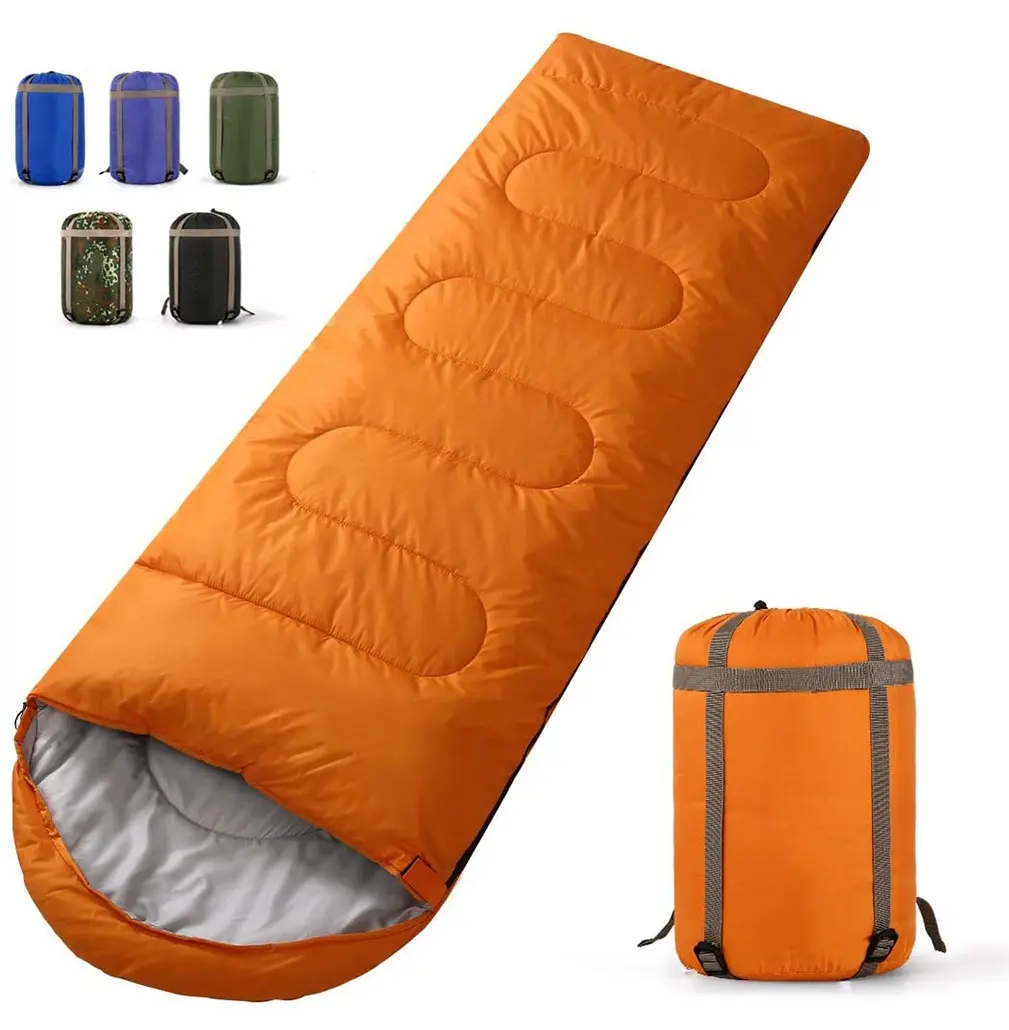 NEH Factory Custom Logo Hiking Envelope Sleeping Bag for Camping Indoor Outdoor Use, Lightweight Waterproof for Adults Kid
