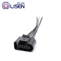 1J0973722A Konektor Lampu Depan 2 Pin Female Pigtail untuk Audi VW Beetle Golf Passat Tiguan Skoda