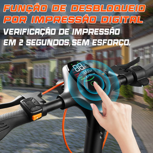 Trottinette électrique Duplo 2400W, grande autonomie 46-65km, étanche IPX5, contrôle par application, pliable, pour adultes - Product Image 5