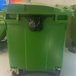 China Factory Direct 660L Plastic Outdoor Dust Bin with Wheels Thickened Iron Ears Sanitation <strong>Trash</strong> Can with Lids <strong>Trailer</strong> - Product Image 4