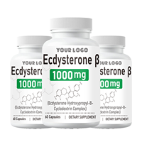 Suppléments diététiques anaboliques naturels de marque de distributeur OEM capsules d'ecdystérone mélange d'herbes augmente la masse musculaire et booster d'énergie