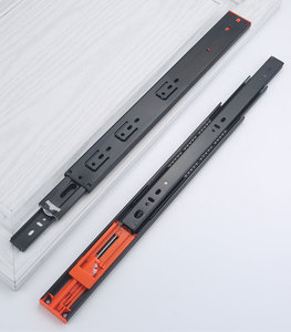 Fabrication Fermeture en douceur <span class=keywords><strong>Glissière</strong></span> télescopique de cuisine <span class=keywords><strong>Glissière</strong></span> de tiroir en acier à <span class=keywords><strong>extension</strong></span> complète Glissières de tiroir d'armoire à roulement à billes de 45mm - Product Image 4