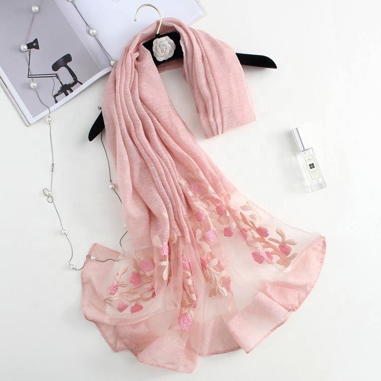 Shop Our Collection of Stylish Floral Embroidered Scarves