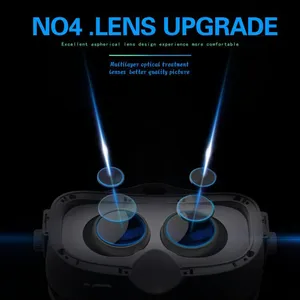 VR Kính & mũ bảo hiểm với tai nghe Tai nghe <span class=keywords><strong>3D</strong></span> thế giới ảo cho IOS & Android điện thoại thông minh <span class=keywords><strong>3D</strong></span> thiết bị di động VR hộp - Product Image 2