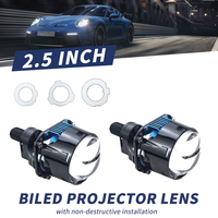Projecteur Bi-LED Laser 2,5 Pouces, Lentille de Conversion Faisceau Hi/Lo, Phare Auto 12V, Nouveau 7000LM, Étanche IP68, Adaptation Universelle