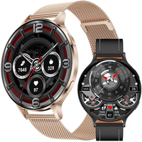 KM100 Nuovo Smartwatch con Schermo Curvo Rotondo Modalità Sportive Torcia Monitoraggio Salute Fitness IP68 Impermeabile per Uomini e Donne
