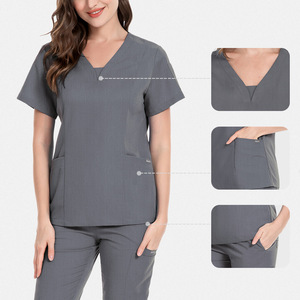 Uniforme Médico Unisex de Tela Suave con Cuello en V, Modelo 42030, Ropa Sensual para Mujer, Ropa de Boutique Femenina - Product Image 3