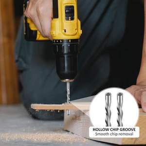 Brocas de corte de punto de guía de paneles de yeso de precisión de acero M2 de alta velocidad Premium brocas multiusos de punta de sierra espiral de 1/8 pulgadas para madera - Product Image 2