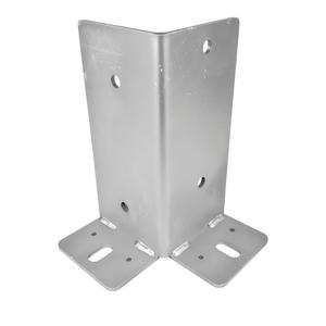 Support de <span class=keywords><strong>poteau</strong></span> en L galvanisé à encastrer, <span class=keywords><strong>fixation</strong></span> à angle droit pour <span class=keywords><strong>poteau</strong></span> en <span class=keywords><strong>bois</strong></span>, support de colonne pour construction, OEM personnalisé, plié - Product Image 2