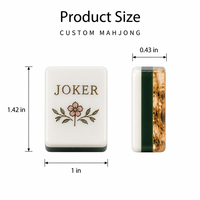 Meilleures ventes : Ensemble de Mahjong américain en acrylique à 4 couches, 160 tuiles de Mahjong à motif grain de bois, table de Mahjong, boîte en bois pour le divertissement