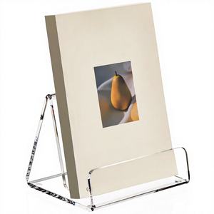 Support de présentation de livres en acrylique transparent poli et support de livres, porte-cartes postales, <span class=keywords><strong>chevalet</strong></span> pour œuvres d'art - Product Image 1