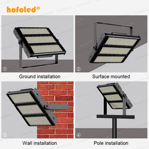 हॉल्ड 600 वाट बेसबॉल स्टेडियम रोशनी 150lm/w प्रकाश दक्षता मैक बैडमिंटन फ्लडलाइट 750w स्पॉटलाइट गोल्फ बेस लैंप - Product Image 6